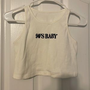 90s baby crop top
